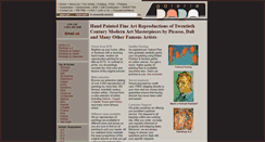 Desktop Screenshot of galeriedada.com